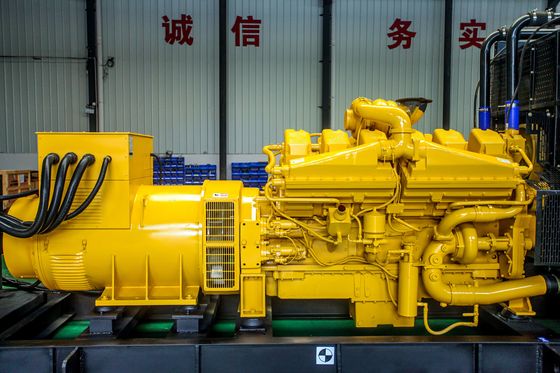مجموعه های ژنراتور گاز 800KW-1500KW برای خروجی قدرت بالا و عملکرد آسان