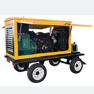 ژنراتور نصب شده بر روی تریلر برای کار سنگین 100KW